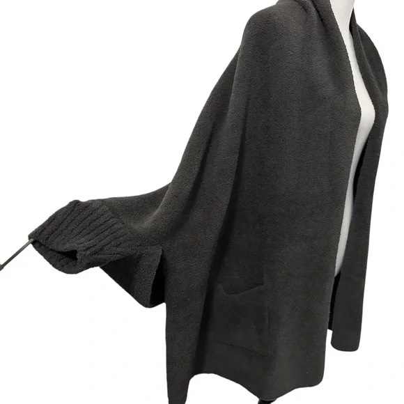 Barefoot Dreams Cozychic Womens Blanket Wrap One Size Carbon Gray - Picture 11 of 13